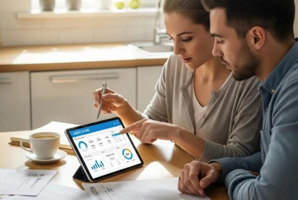 A diverse group of Colorado homebuyers talking about FHA loan options in a comfortable living room